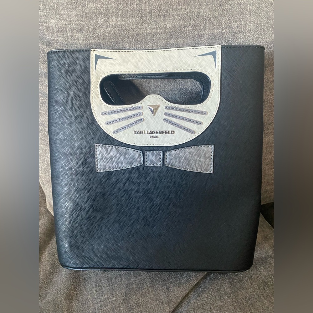 Karl Lagerfeld Cat Clutch and Cross Body